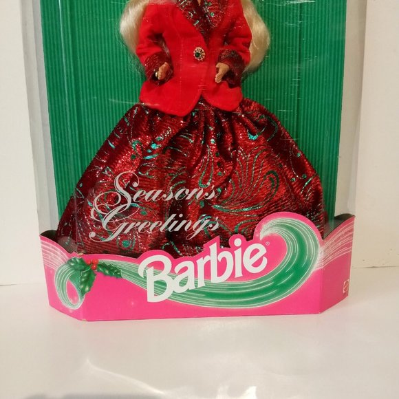 Season's Greetings Barbie Limited Edition #12384 Vintage 1994 NRFB MINT - Picture 10 of 12